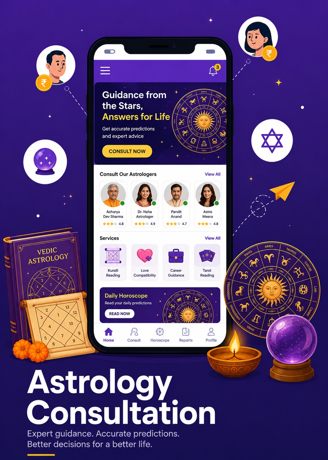 Astrology Consultation Mobile App Development