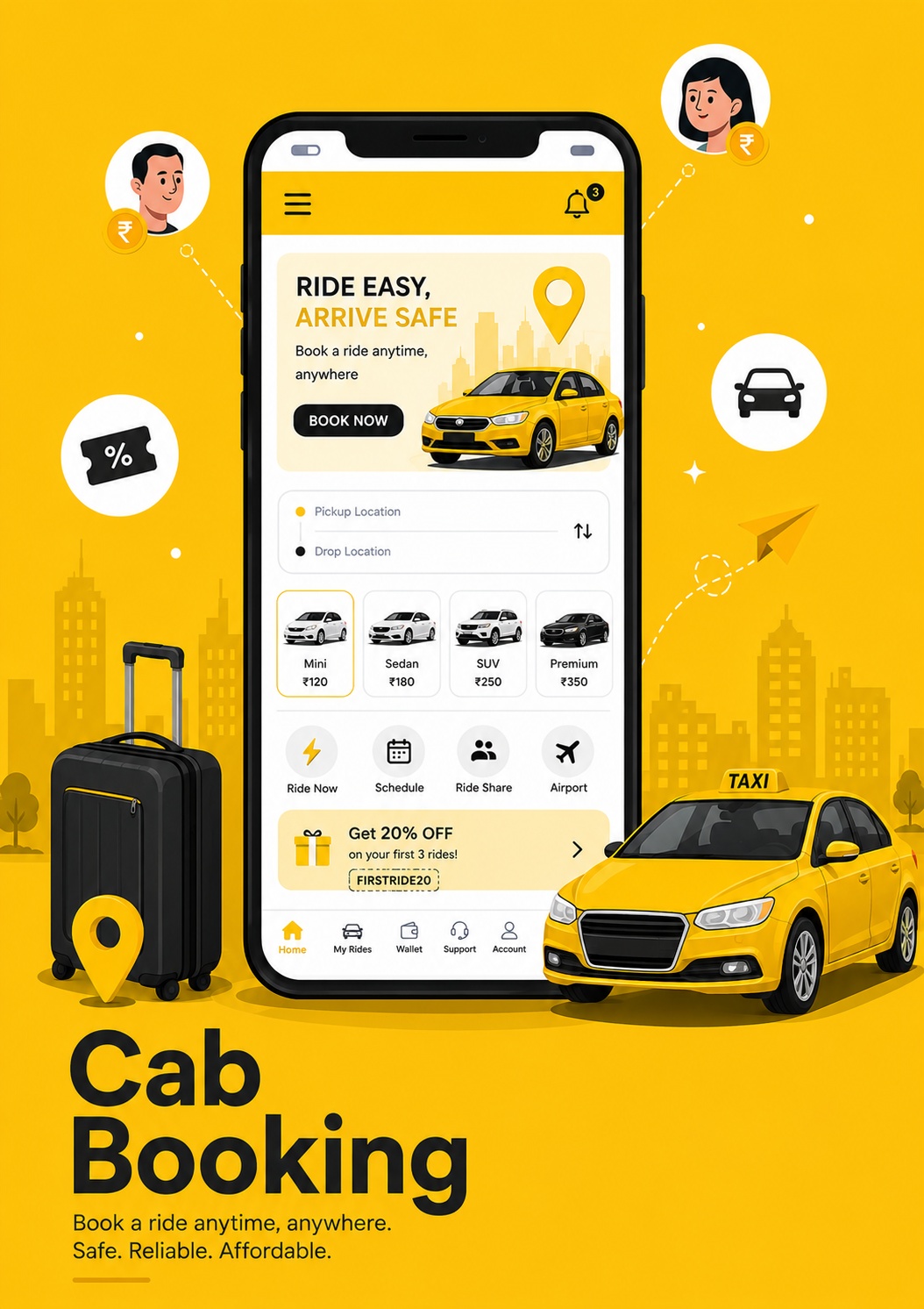 Cab Booking Mobile App Development