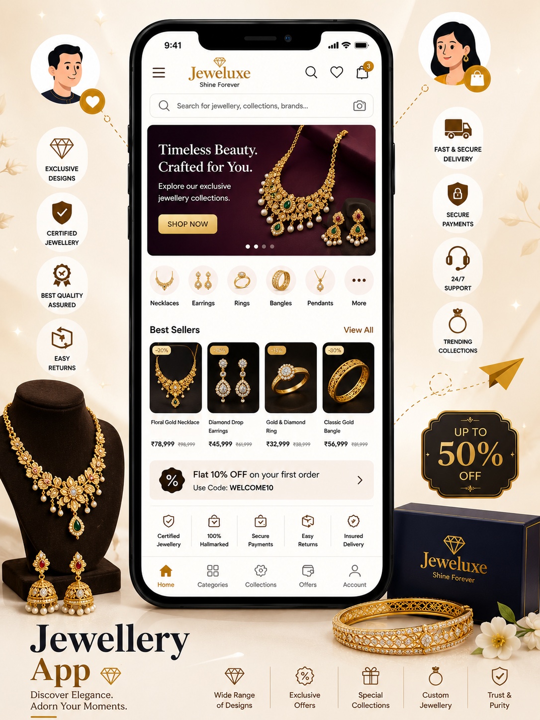 Jewellery Shopping Mobile App Development